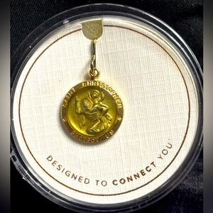 Alex and Ani Saint Christopher Etching Charm NEW